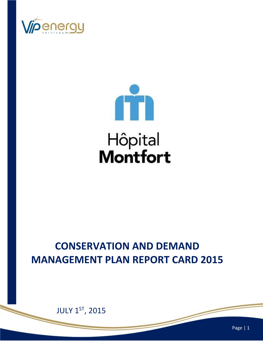 Conservation and Demand Management Plan Report Card 2015