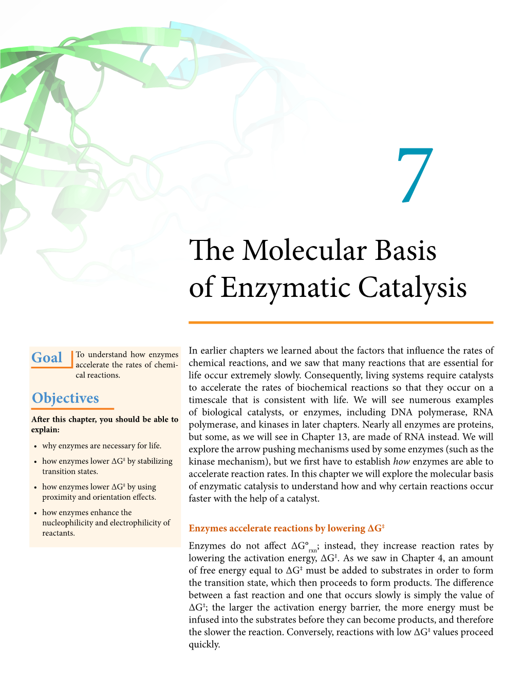 The Molecular Basis of Enzymatic Catalysis