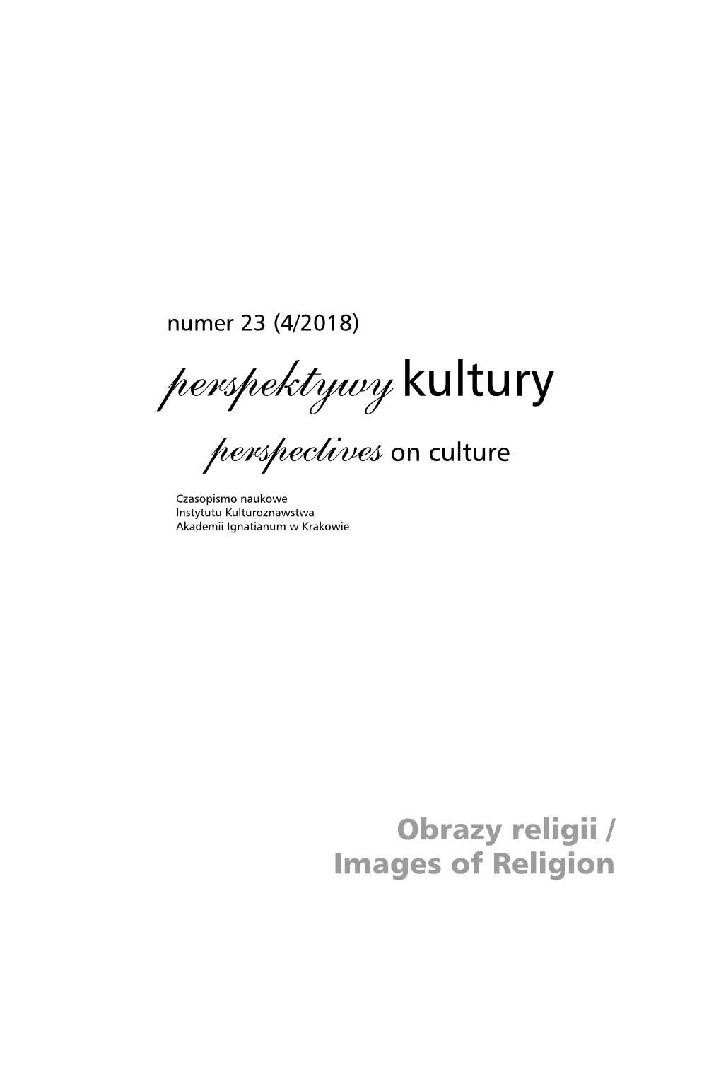 Perspektywykultury@Ignatianum.Edu.Pl