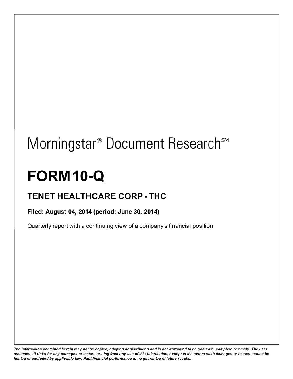 Morningstar® Document Research℠