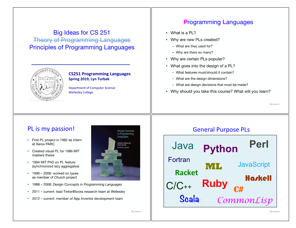 Programming Languages