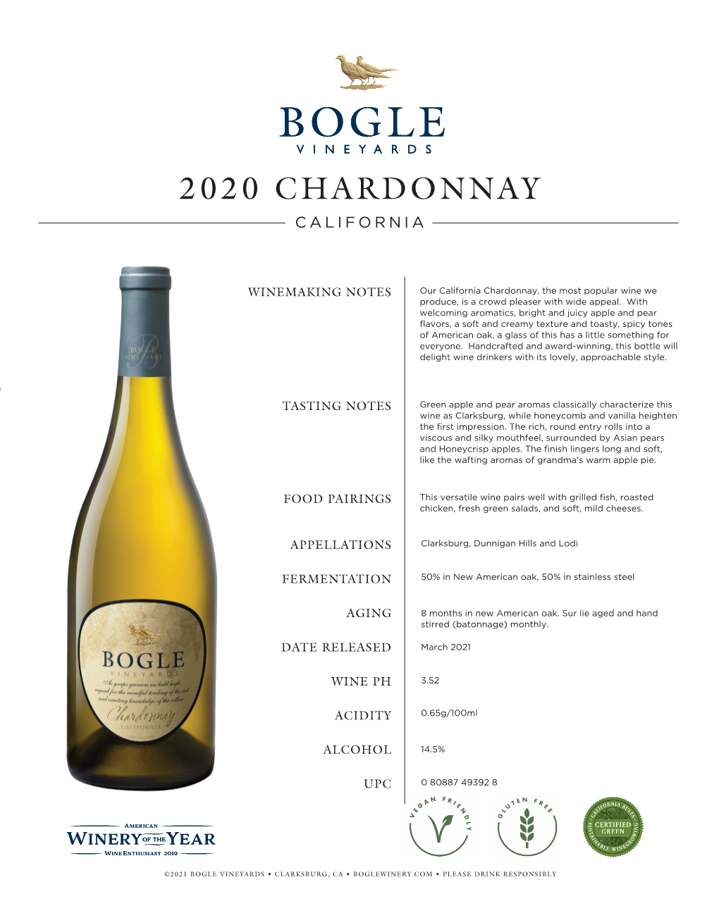 2020 Chardonnay California