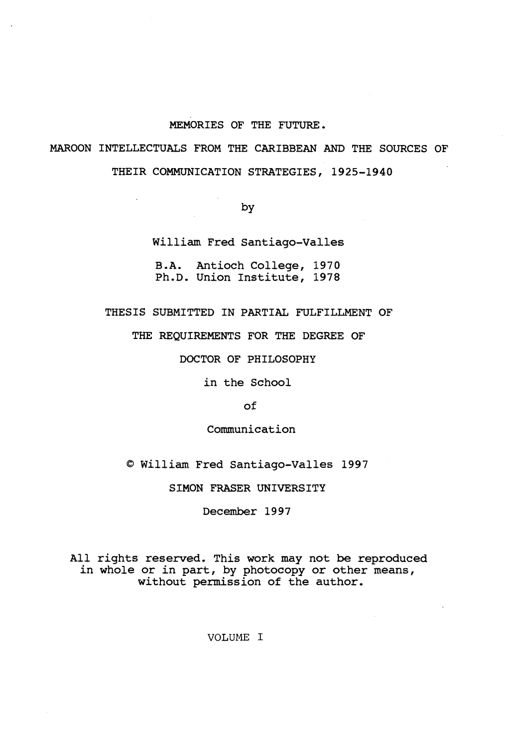 Maroon Intellectuals from the Caribbean and the Sources of Their Communication Strategies, 1925-1940