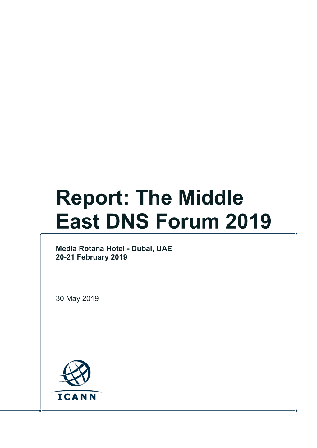 Report: the Middle East DNS Forum 2019