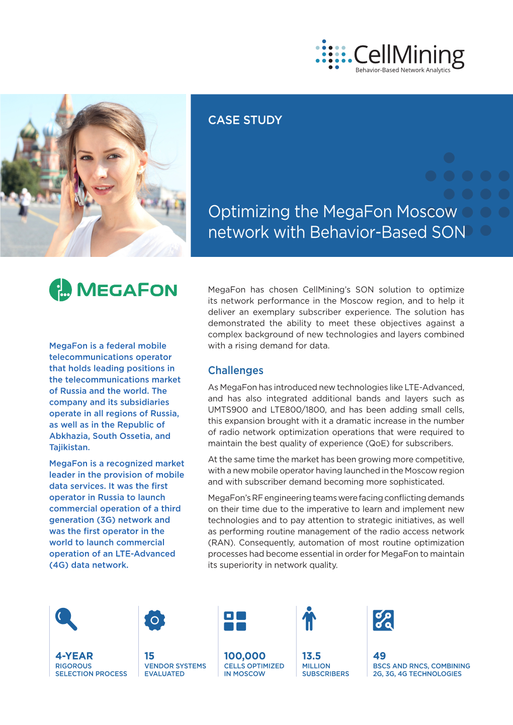Optimizing the Megafon Moscow Network with Behavior-Based SON