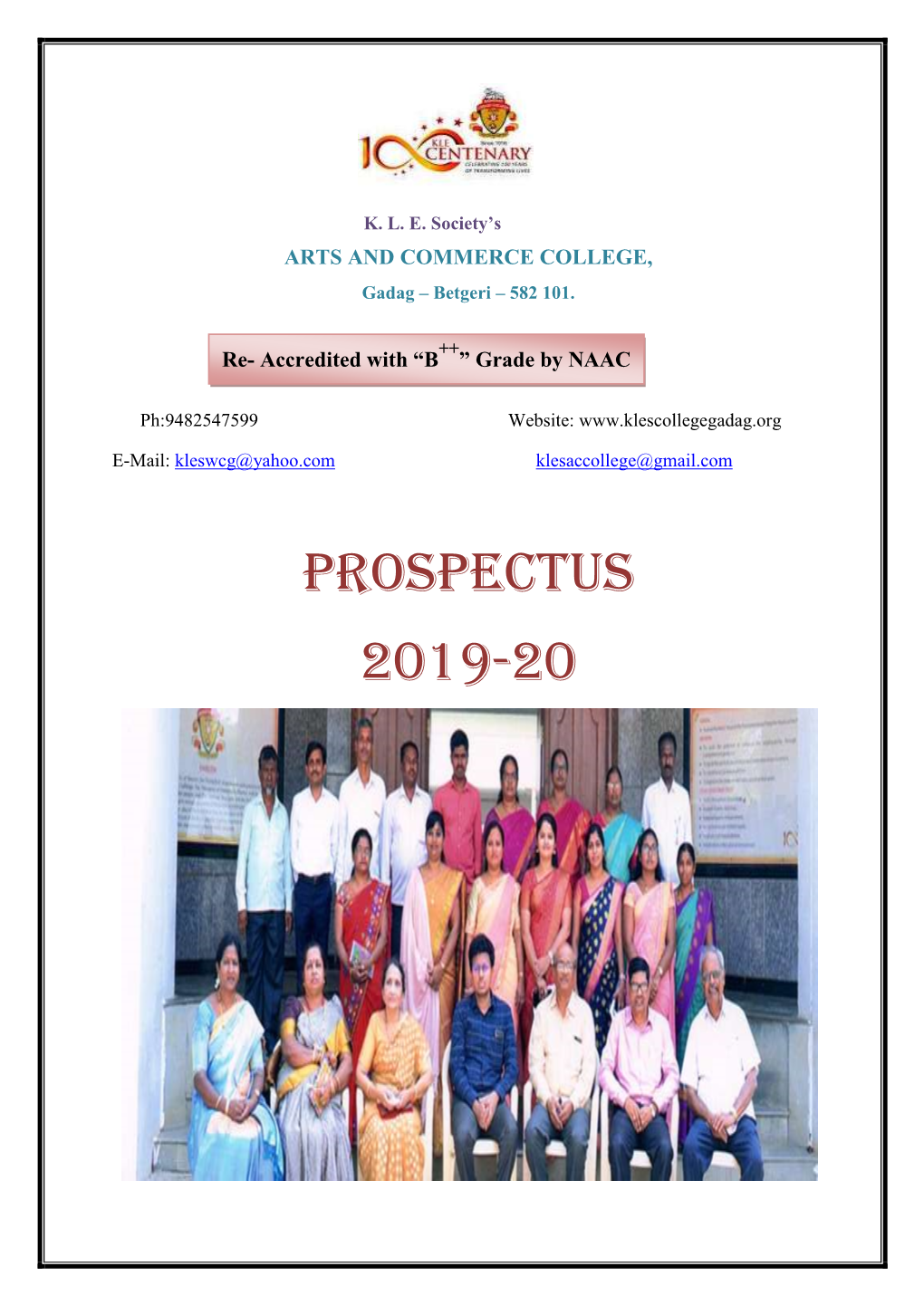 Prospectus 2019-20