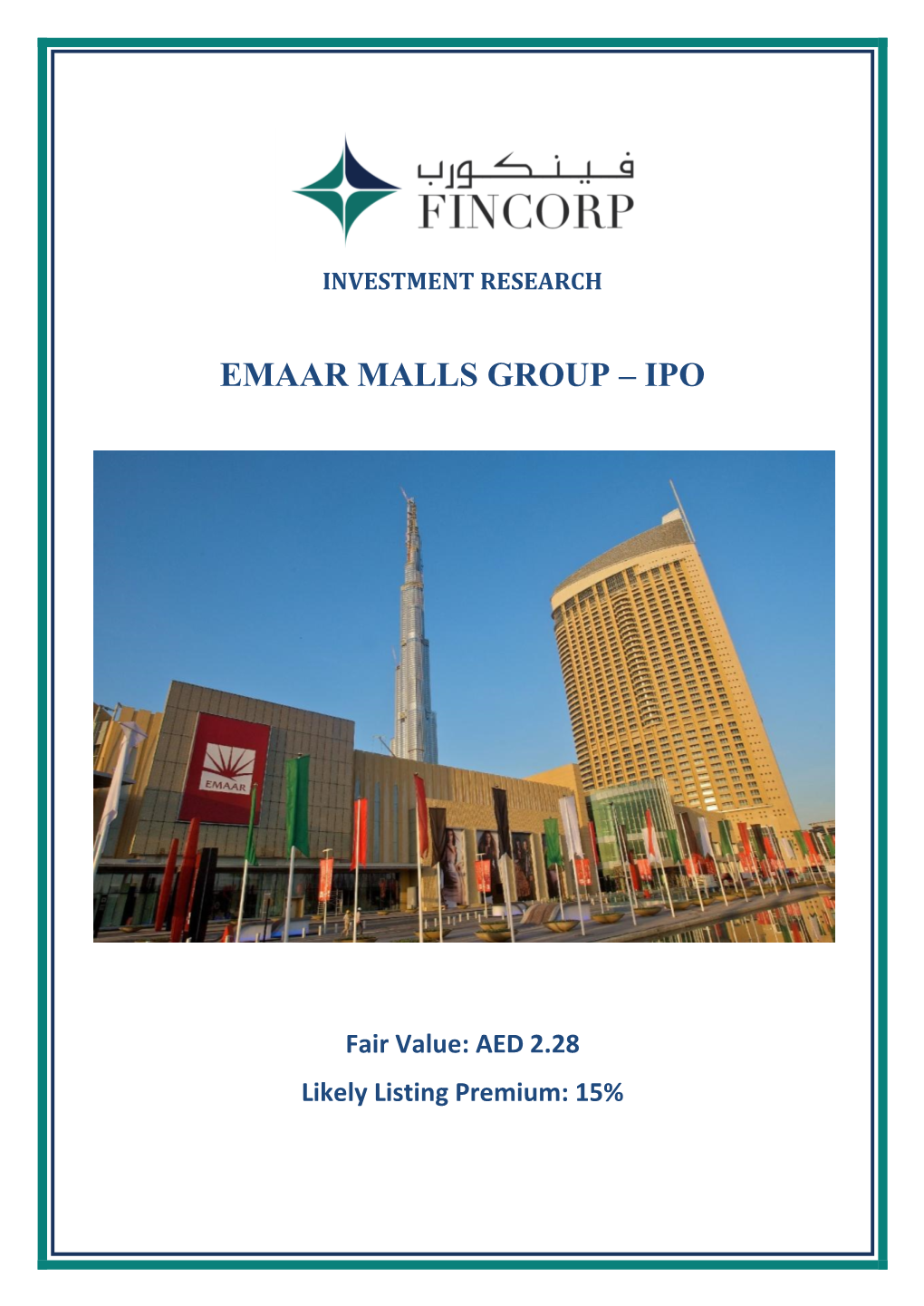 Emaar Malls Group Pjsc (Emg)