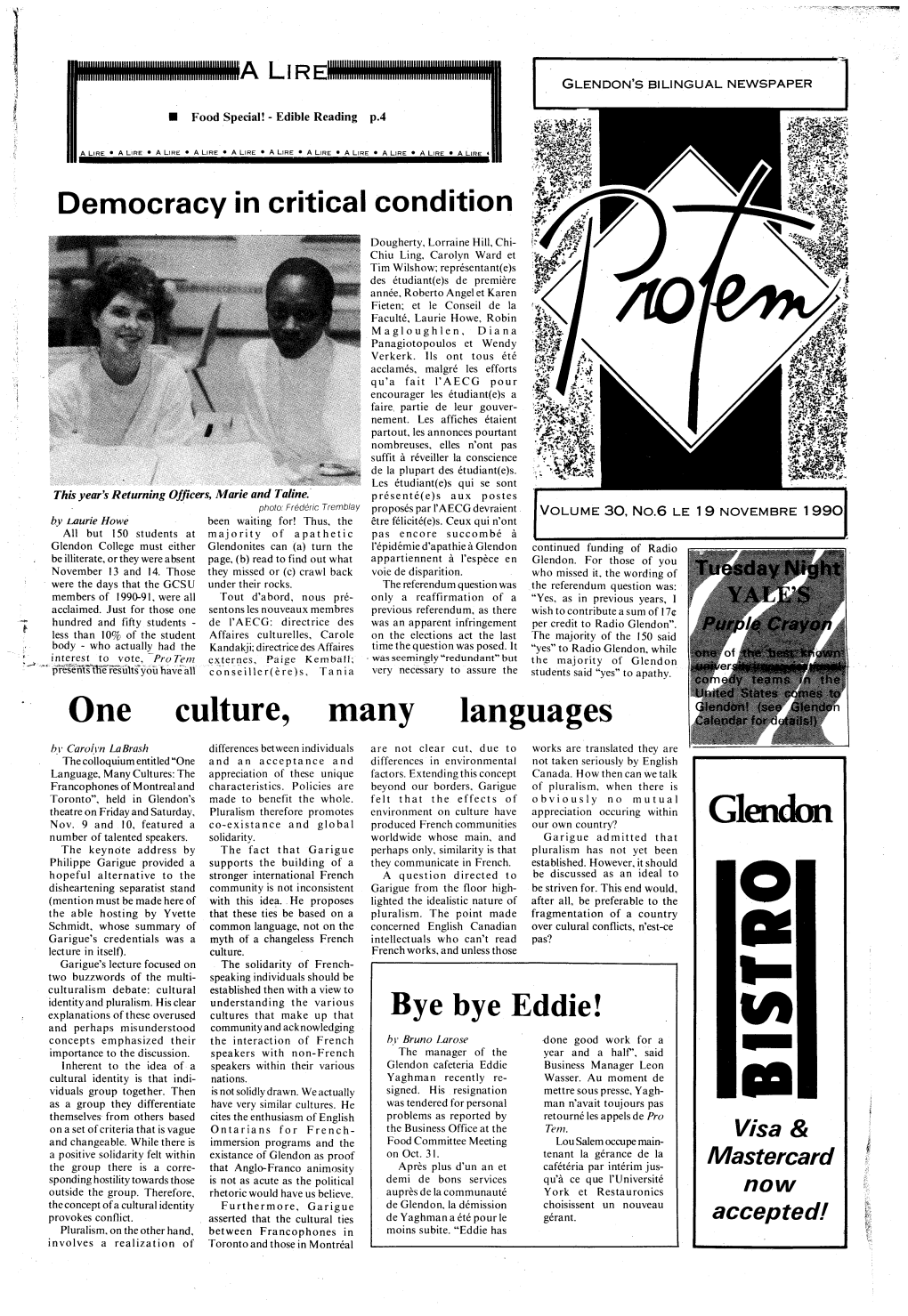 Glendon's Bilingual Newspaper