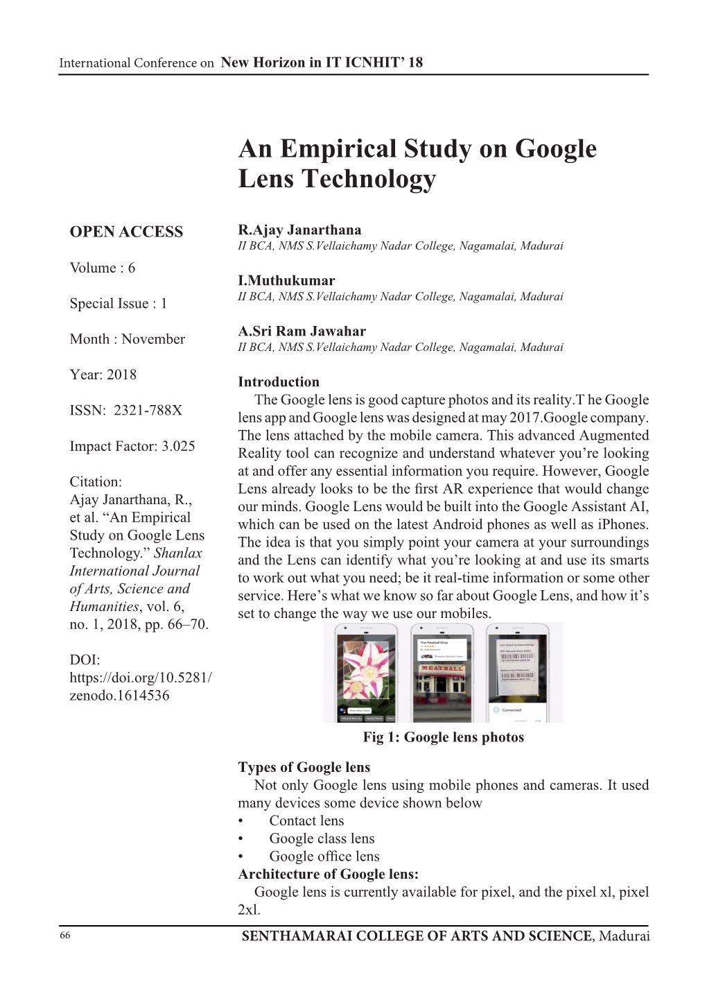 An Empirical Study on Google Lens Technology