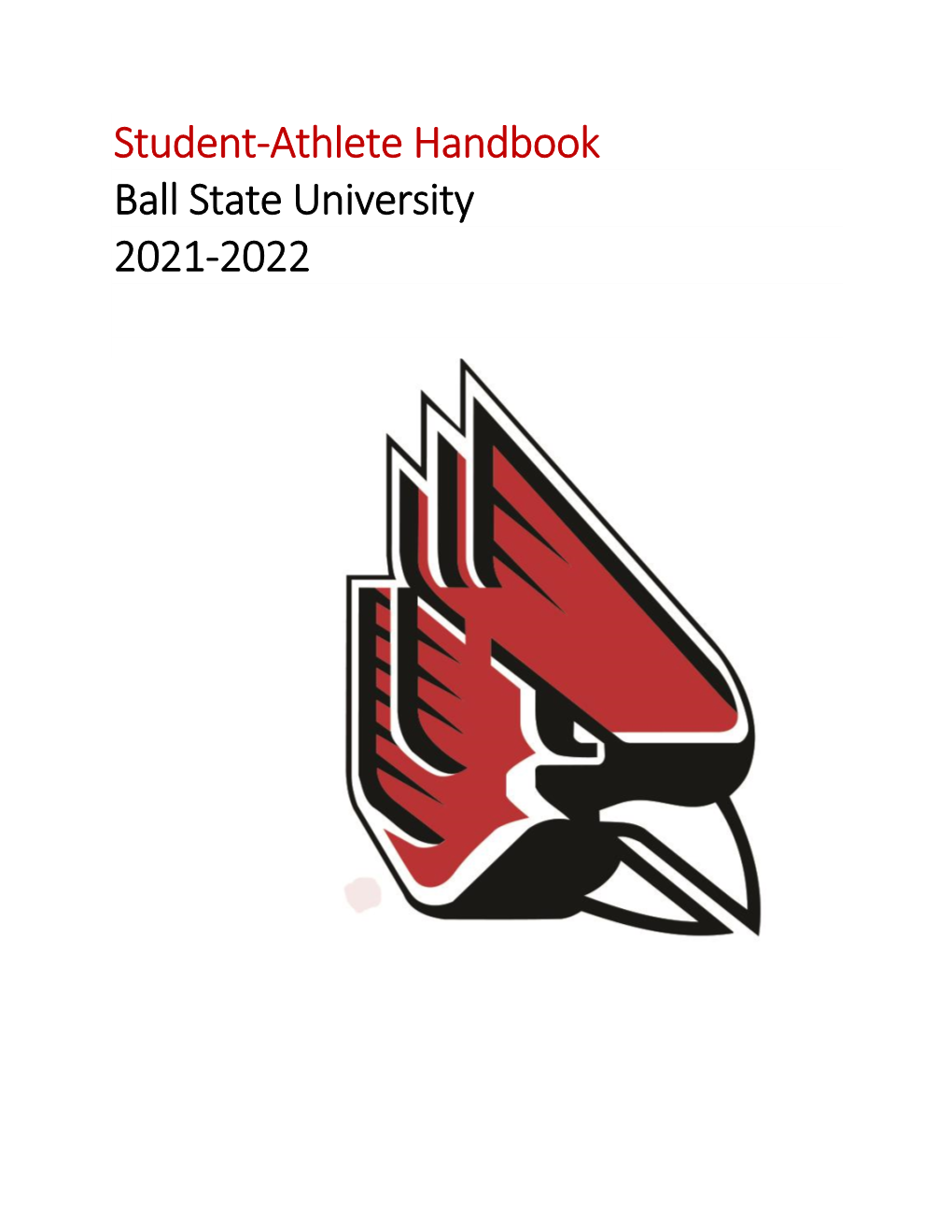 Student-Athlete Handbook Ball State University 2019-20