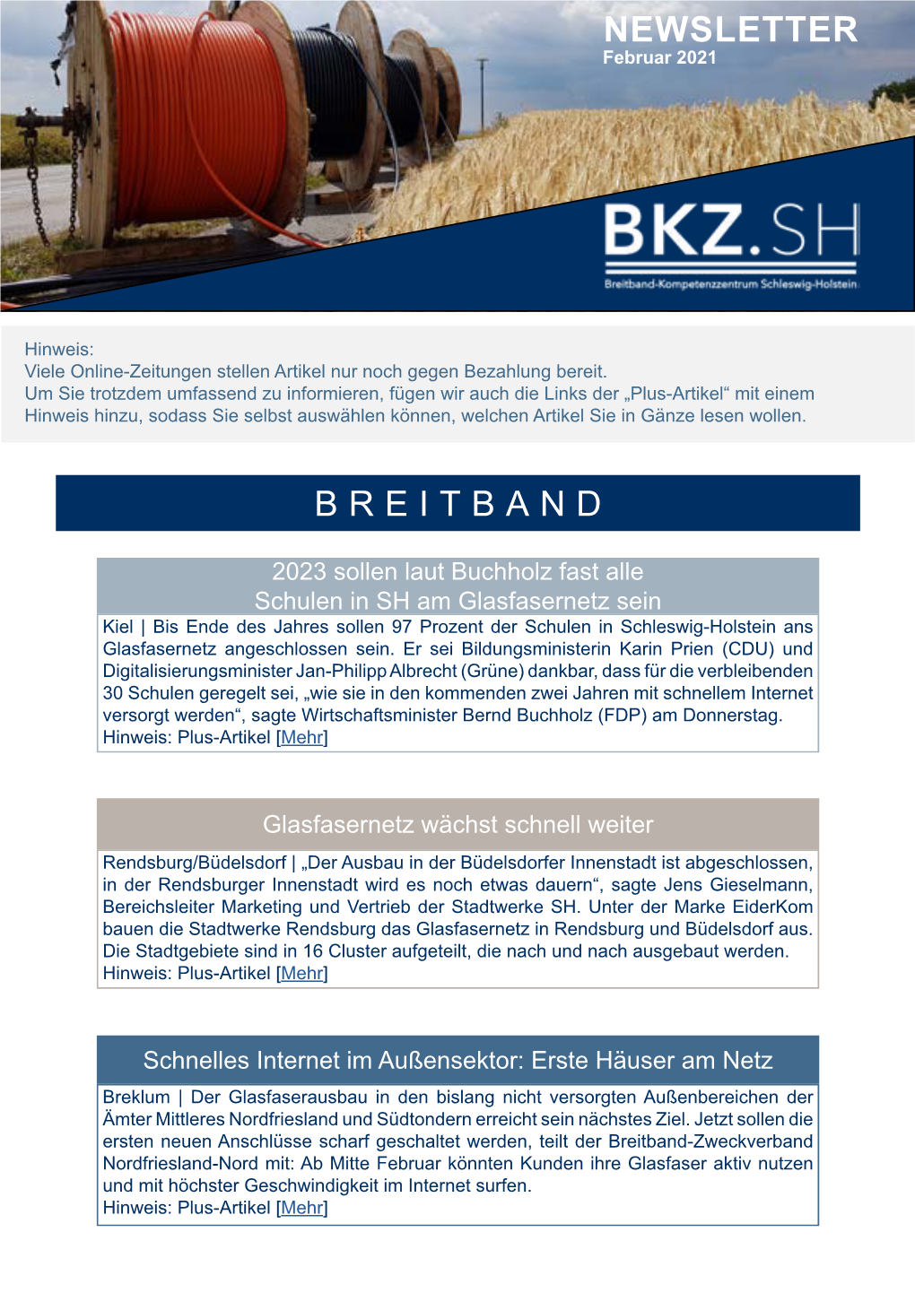 Newsletter Breitband