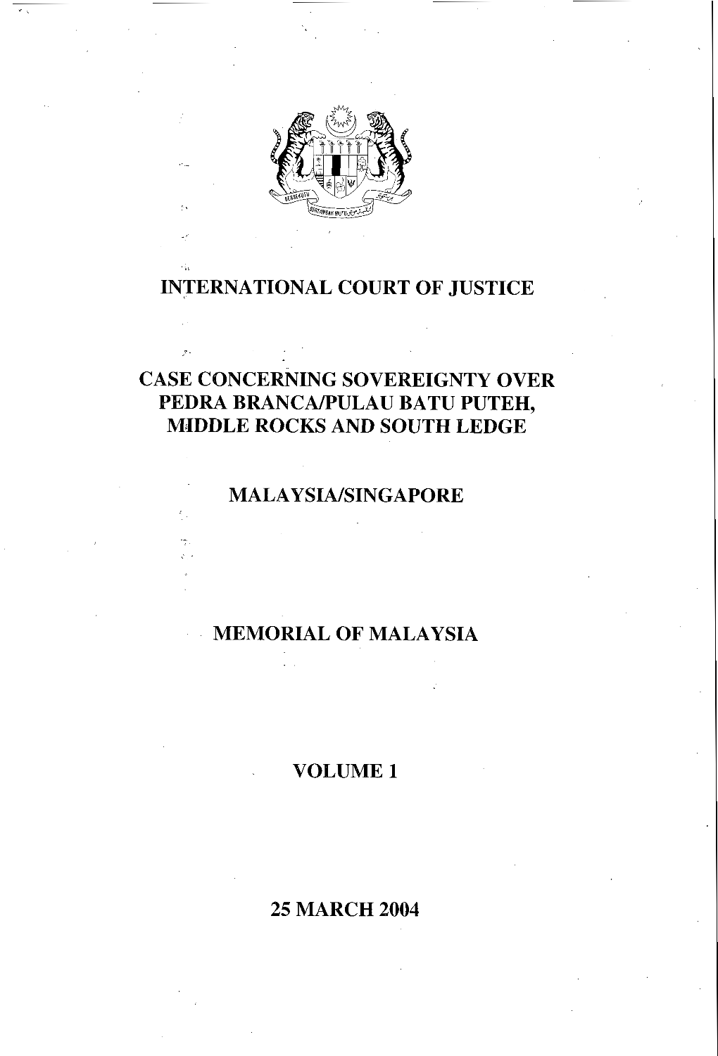 International Court of Justice Pedra Brancapulau