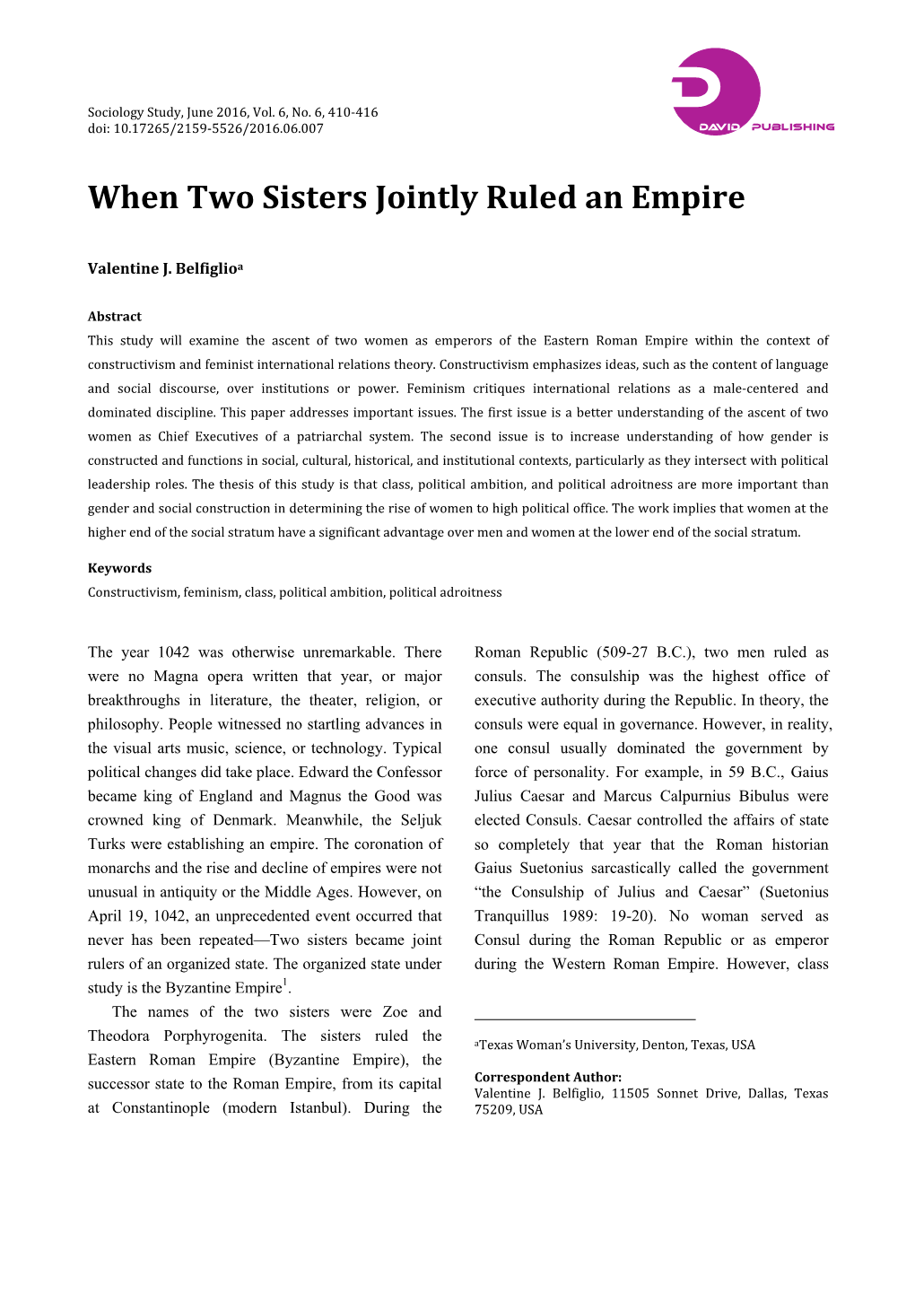 When Two Sisters Jointly Ruled an Empire