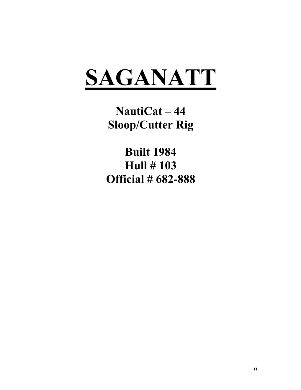 Saganatt Nauticat 44 – Nc44