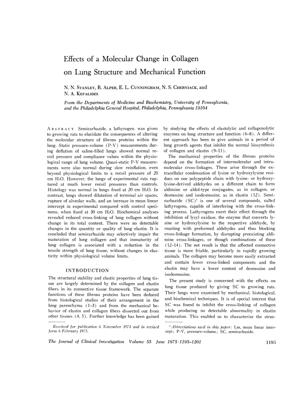 Effects of a Molecular Change in Collagen on Lung Structure And