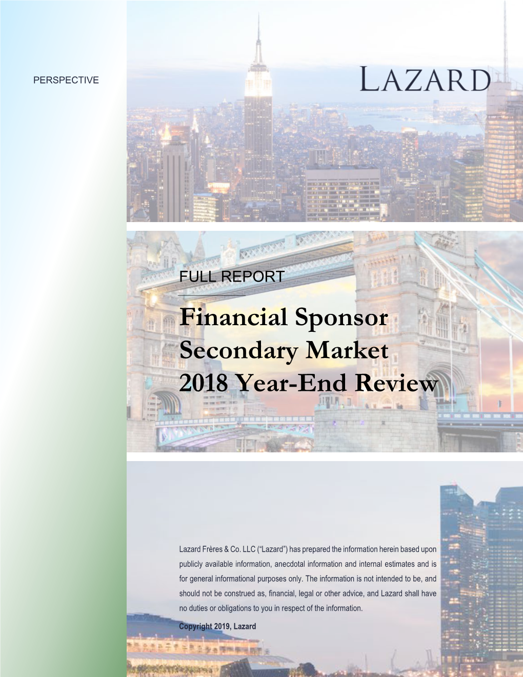 Financial Sponsor Secondary Market 2018 Year-End Review