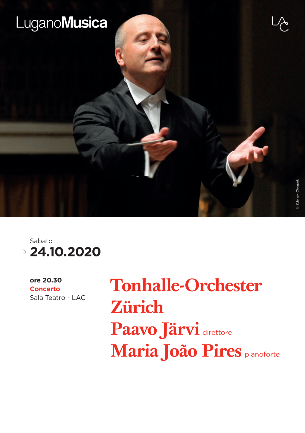Tonhalle-Orchester Zürich Paavo Järvidirettore Maria João