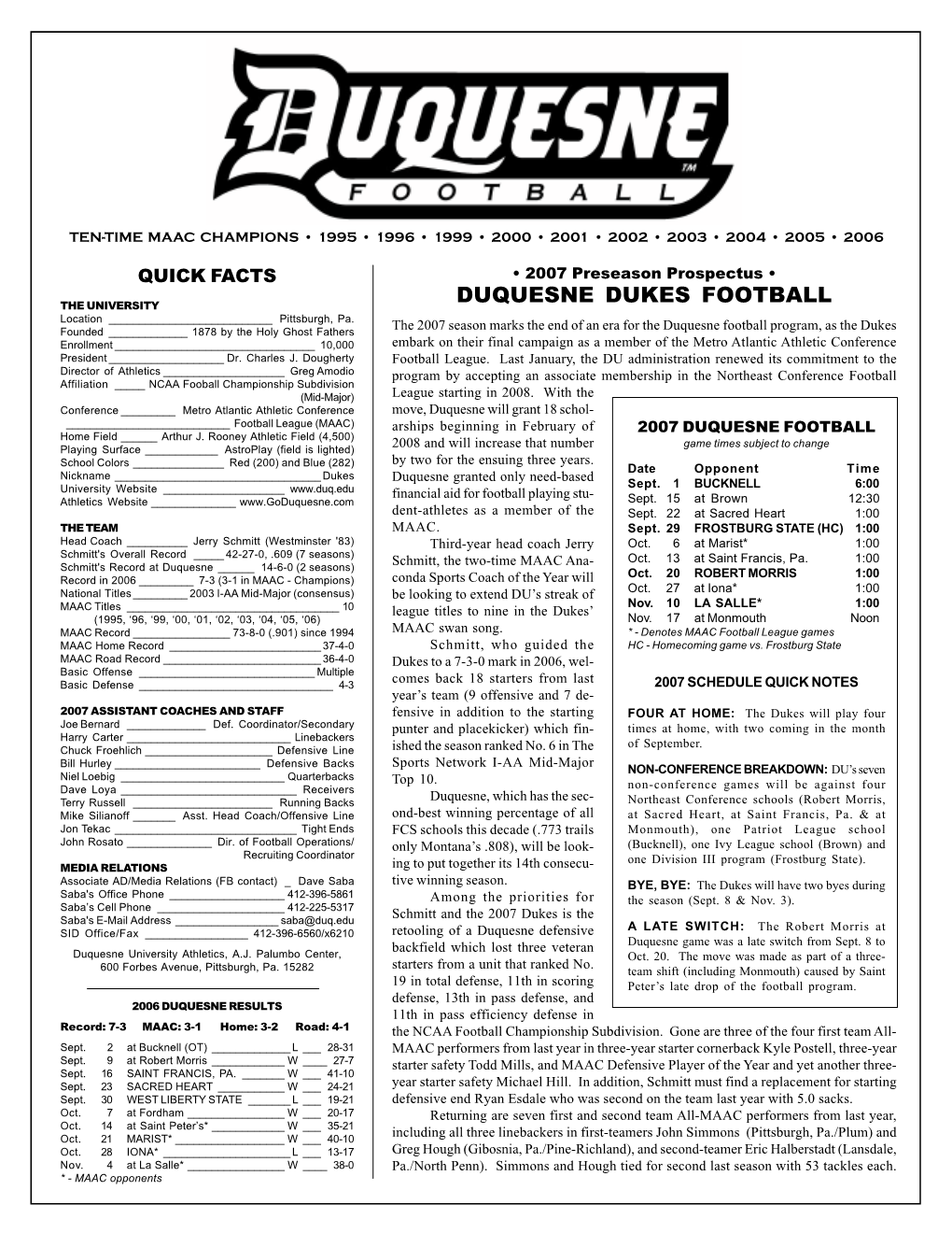 2007 DUQ FB Prospectus (June).P65