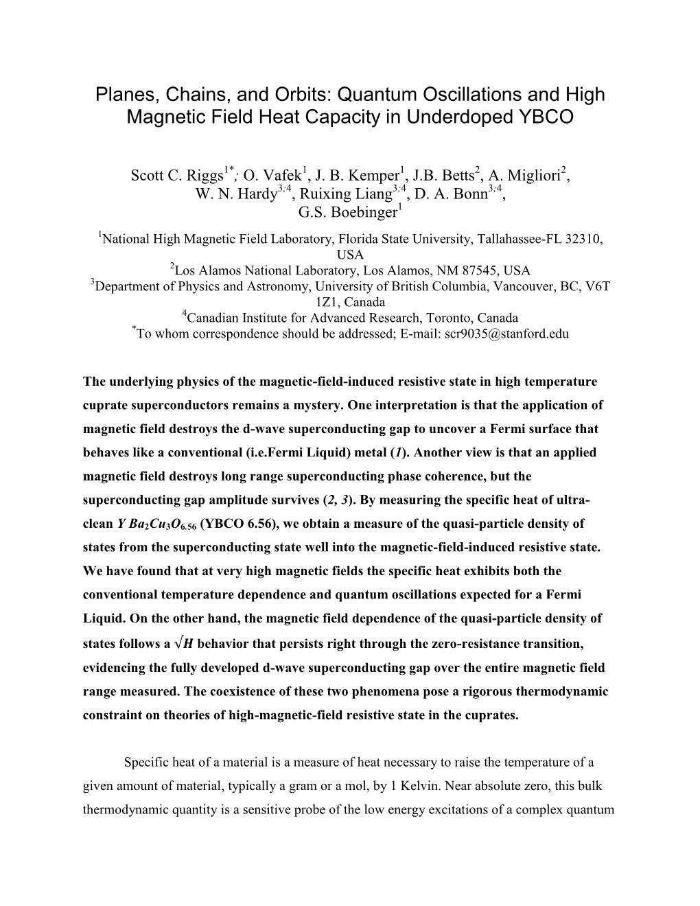 Quantum Oscillations and High Magnetic Field Heat Capacity in Underdoped YBCO