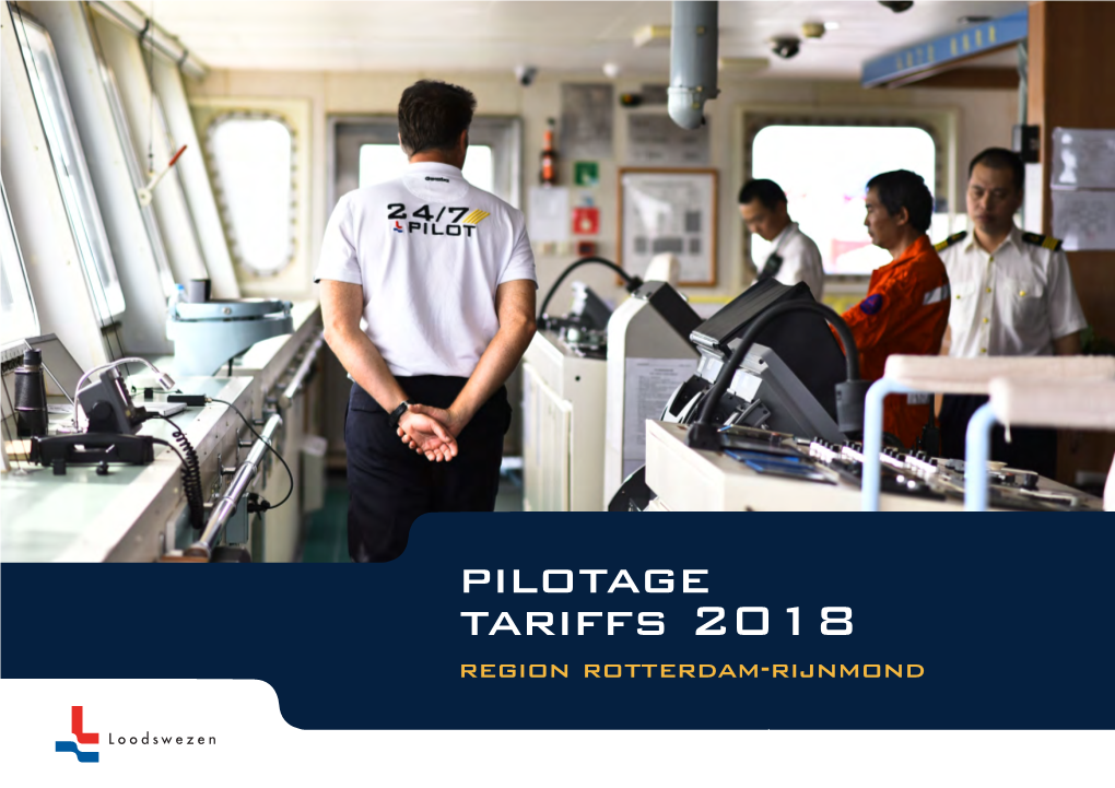 Pilotage Tariffs 2018 Region Rotterdam-Rijnmond