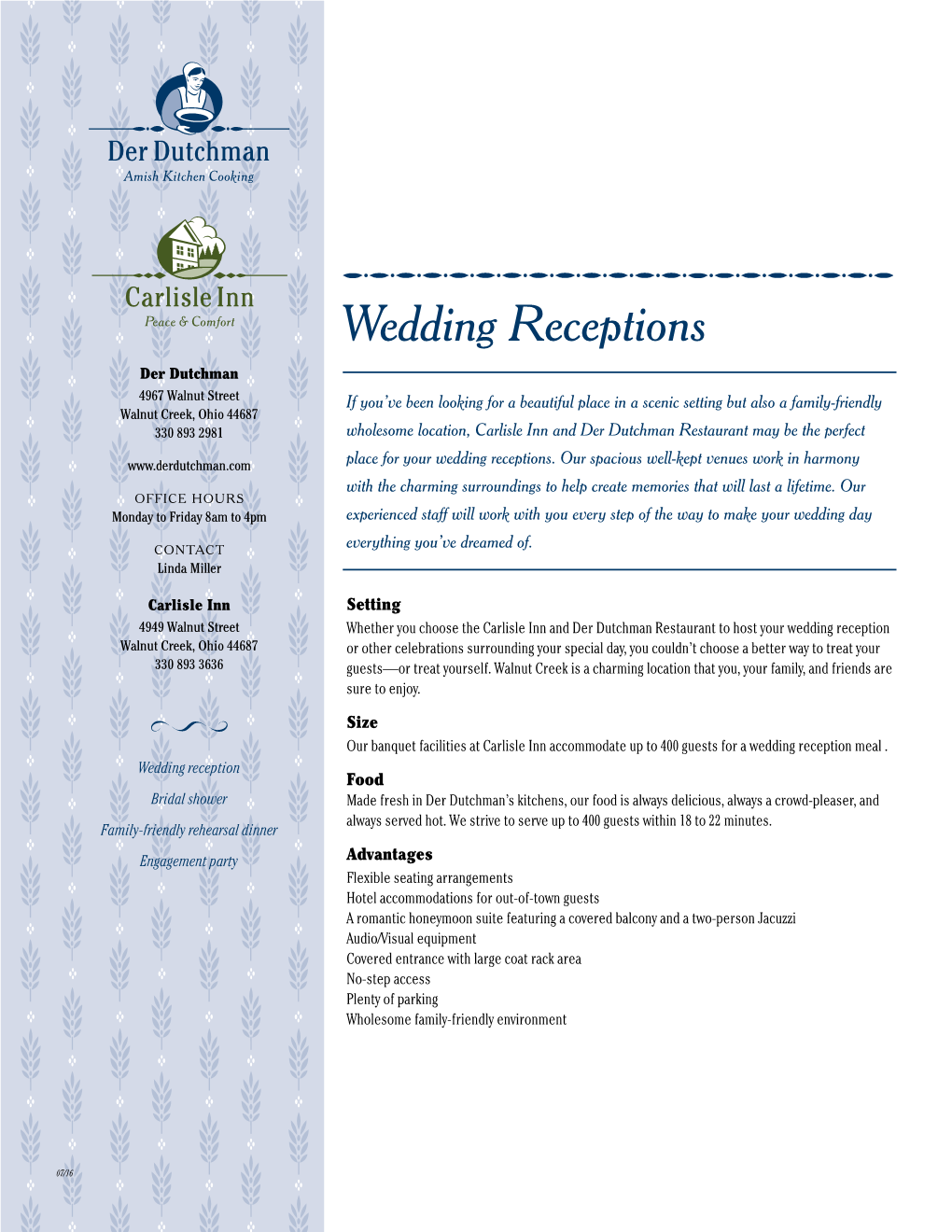 Wedding Receptions in Walnut Creek