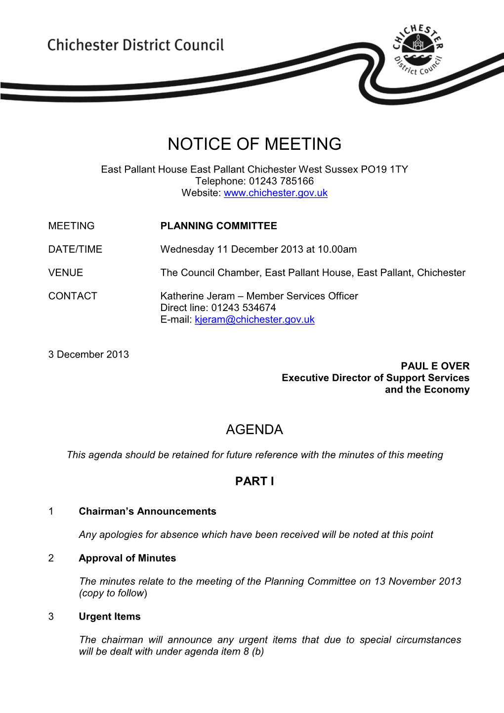 Notice of Meeting