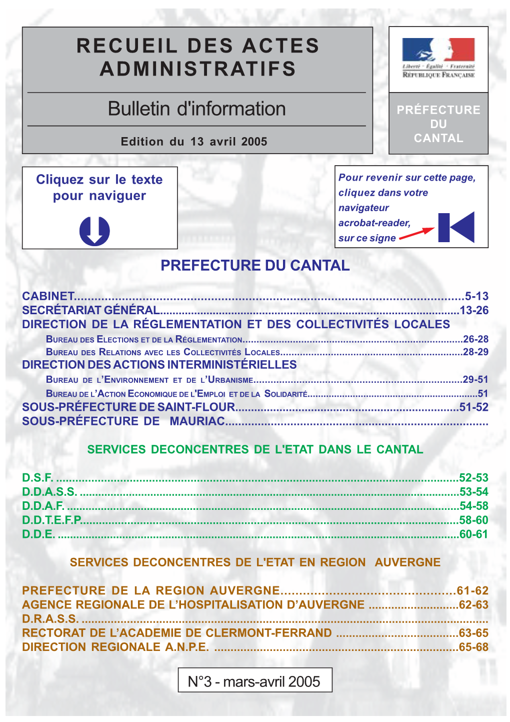 Avril 2005 CANTAL