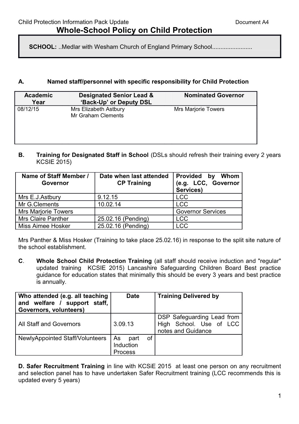 Templates for School Child Protection Policy s1