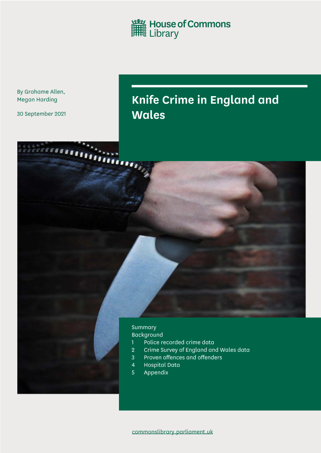 Knife Crime in England and Wales