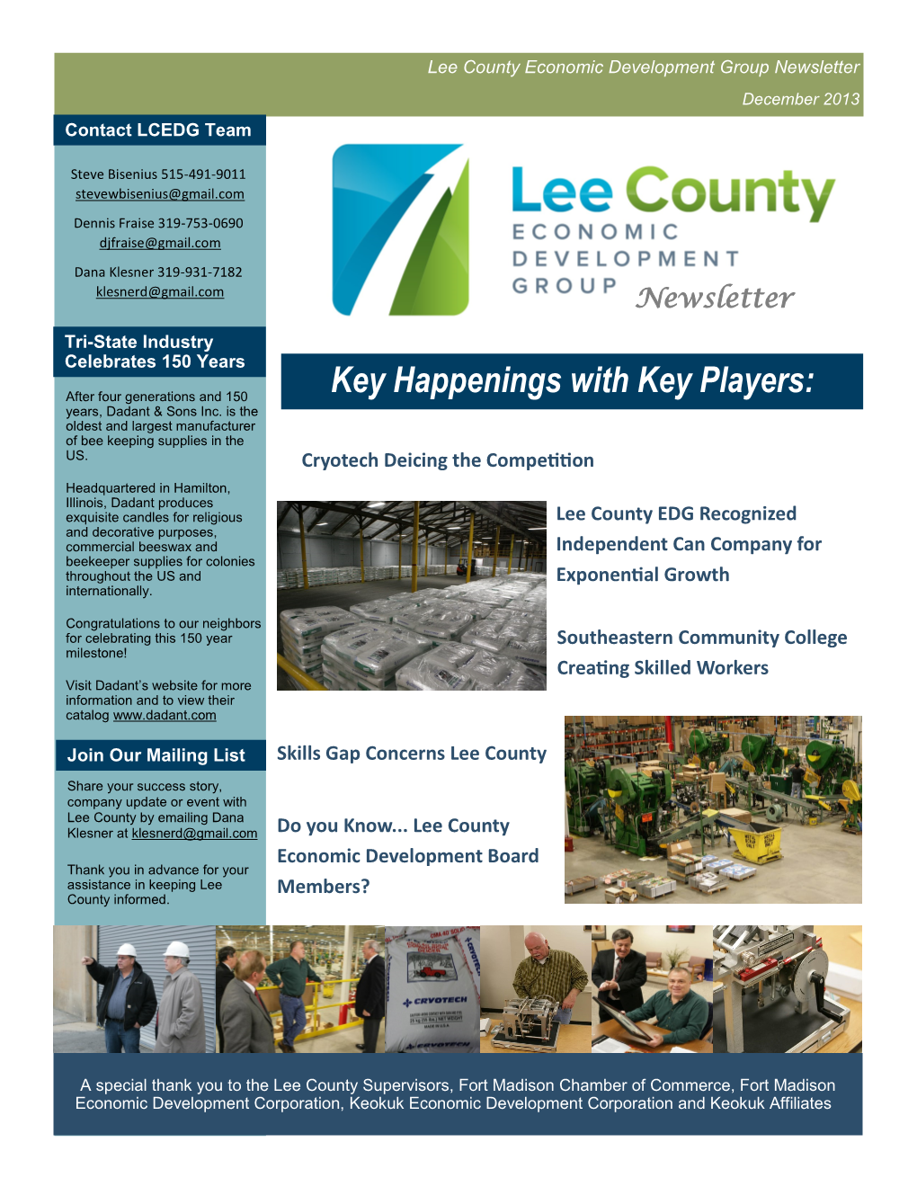 December 2013 Newsletter