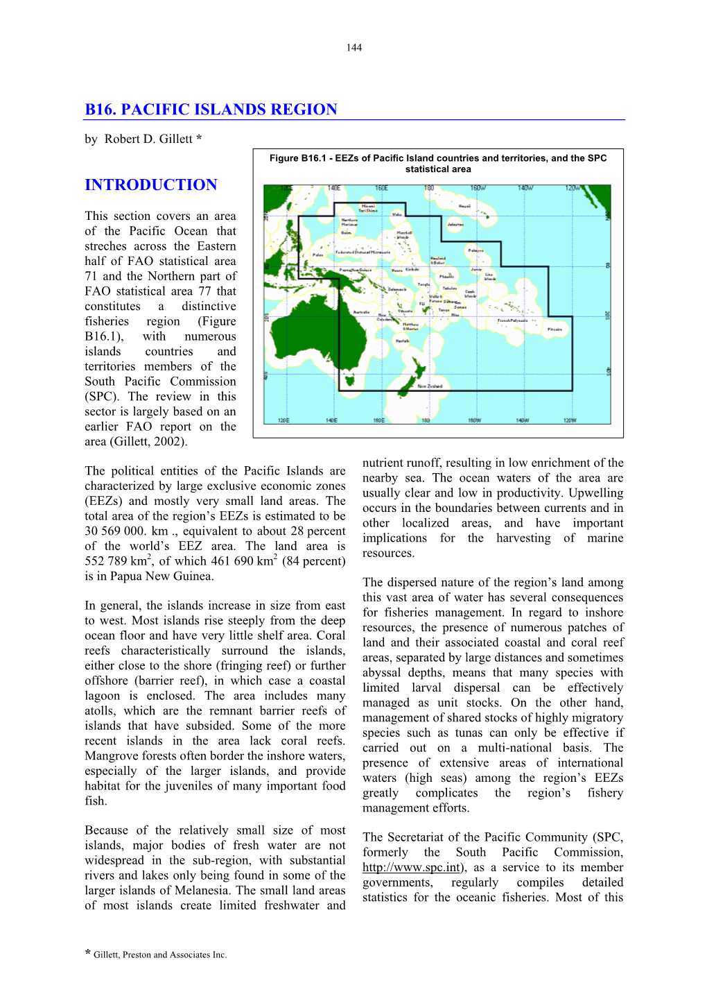 B16. Pacific Islands Region Introduction