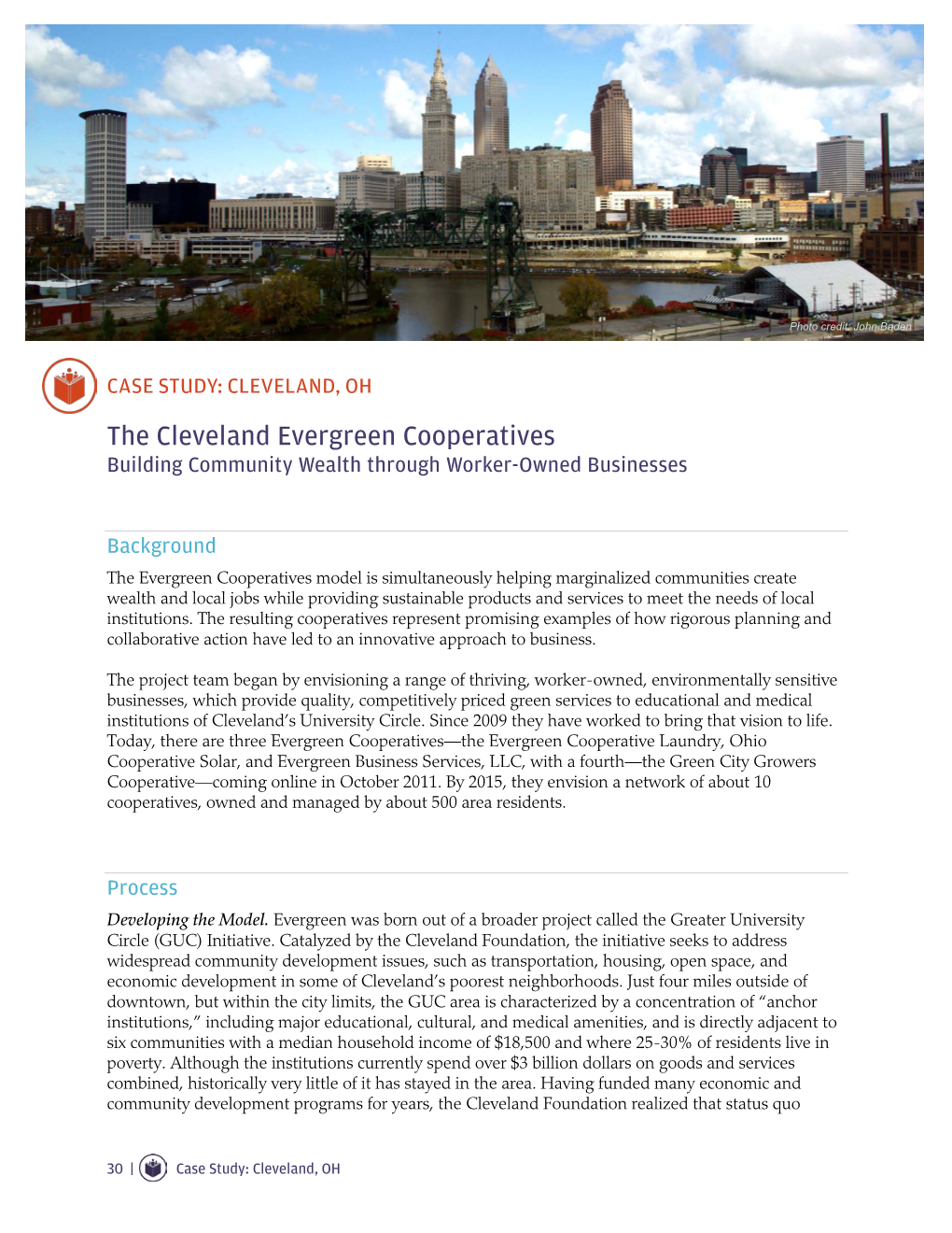 Case Study: the Cleveland Evergreen Cooperatives