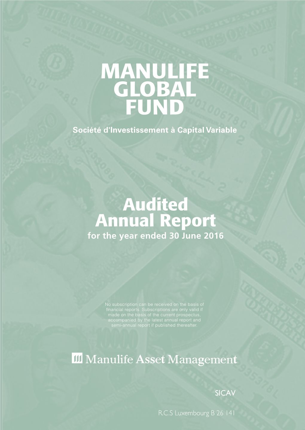 Audited Annual Report for the Year Ended 30 June 2016