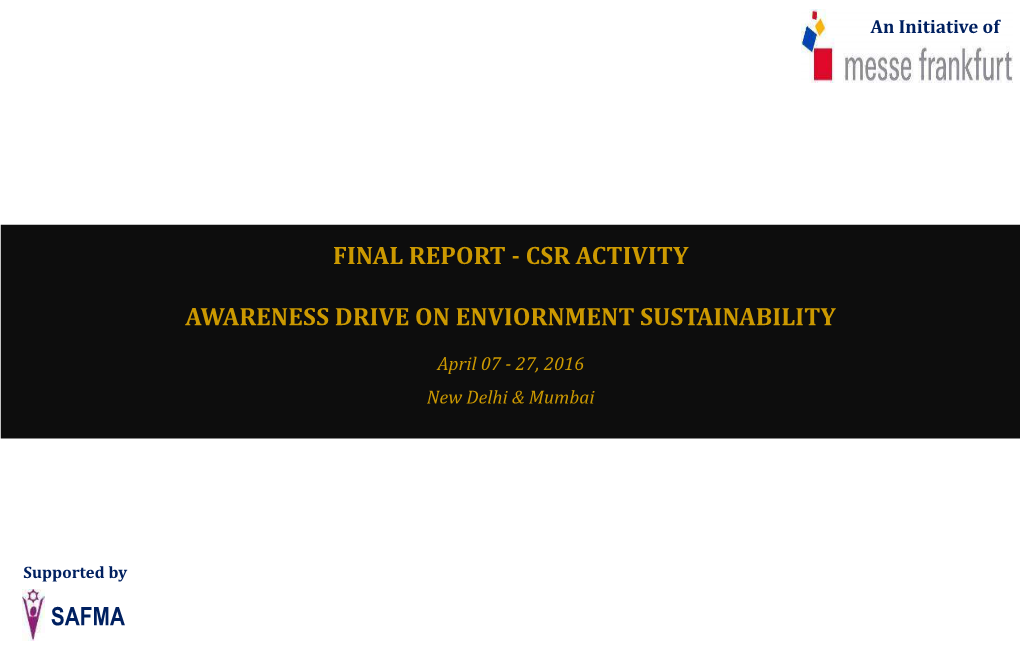Environment Sutainability