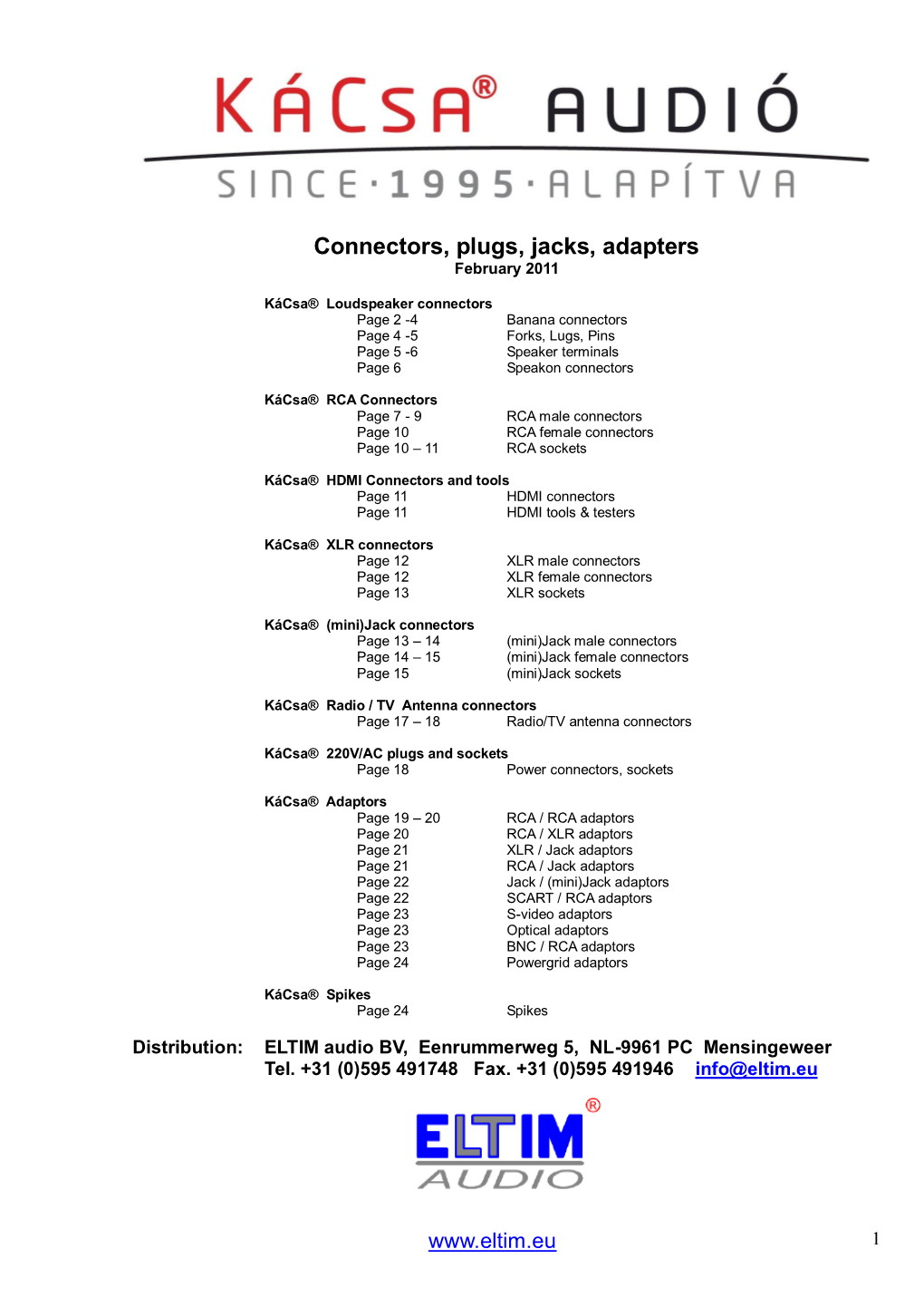 Connectors, Plugs & Jacks, Adapters & Accessories