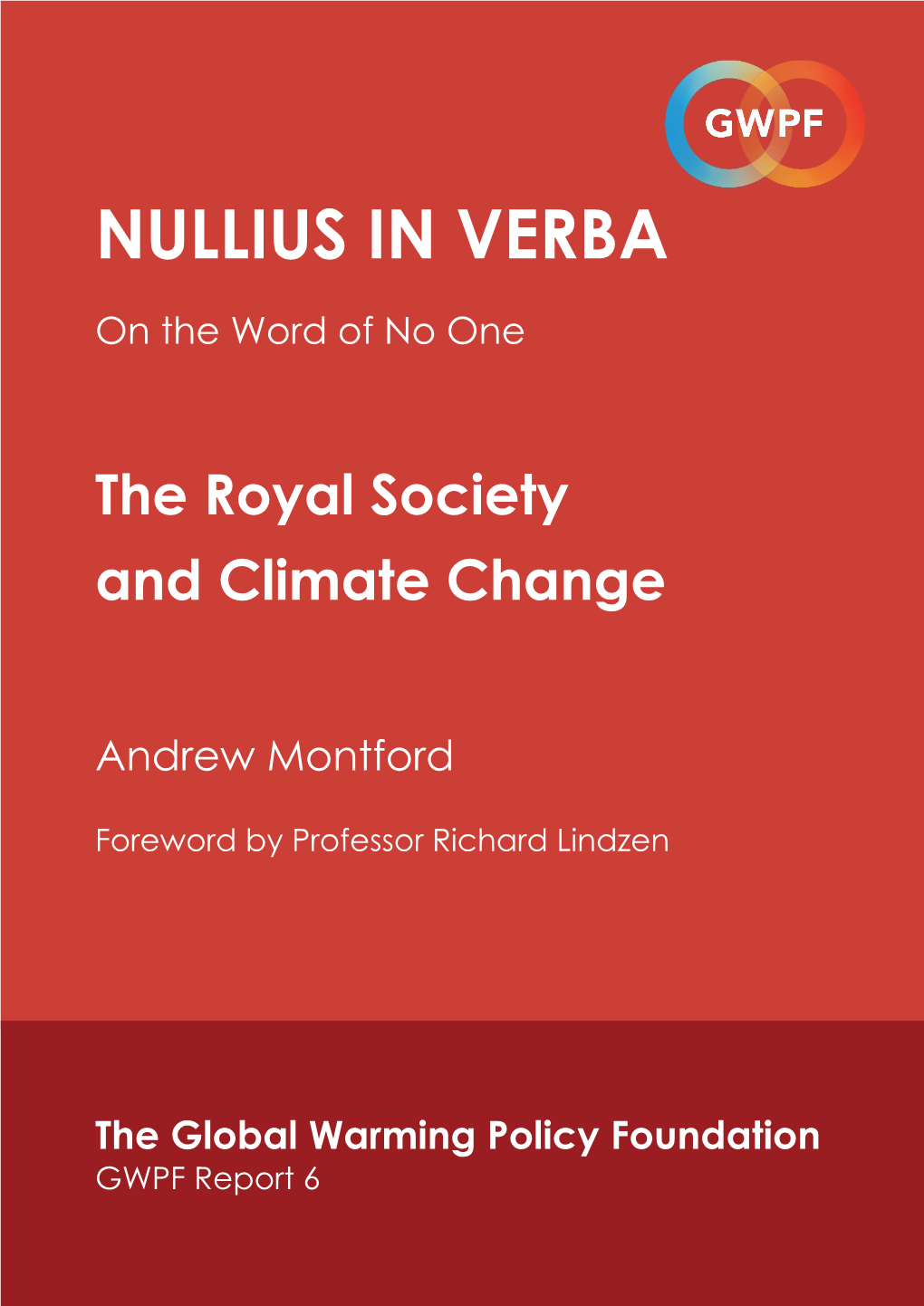 Nullius in Verba: the Royal Society and Climate Change