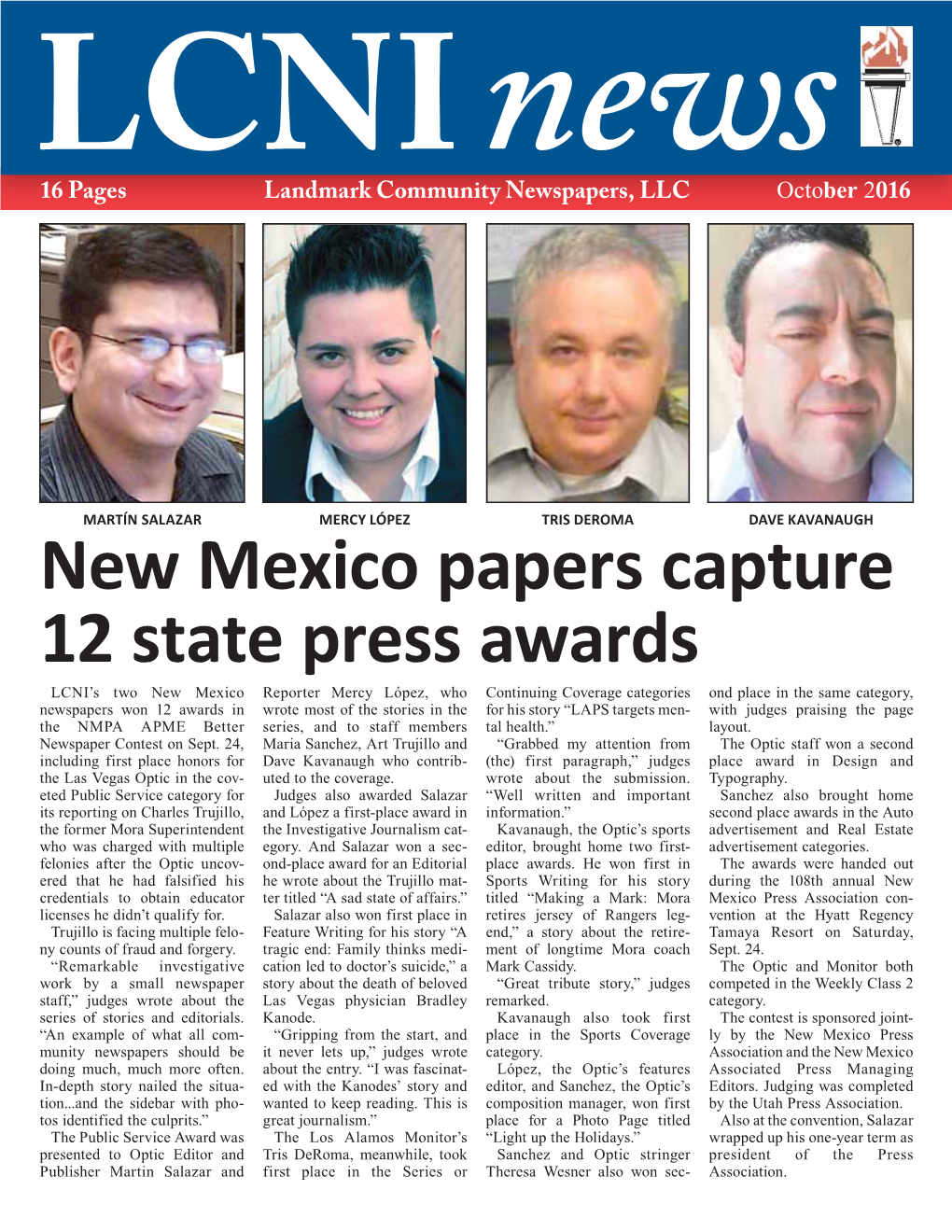 New Mexico Papers Capture 12 State Press Awards