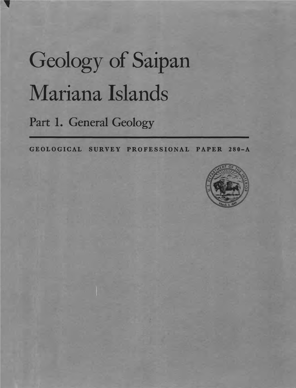 Geology of Saipan Mariana Islands Part 1