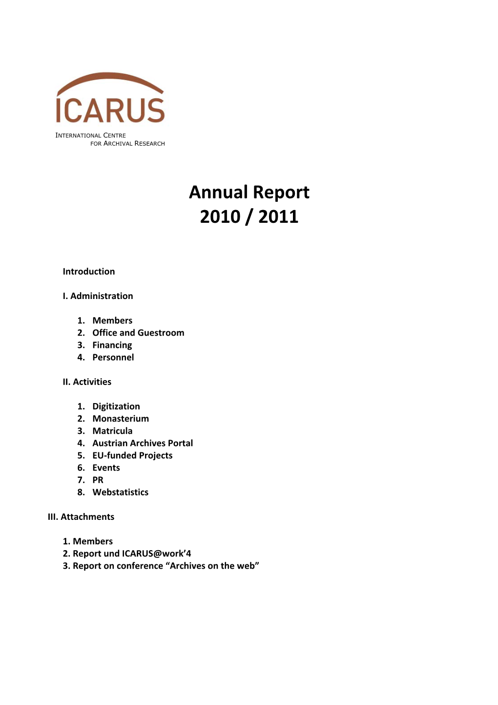 Annual Report 2010 / 2011