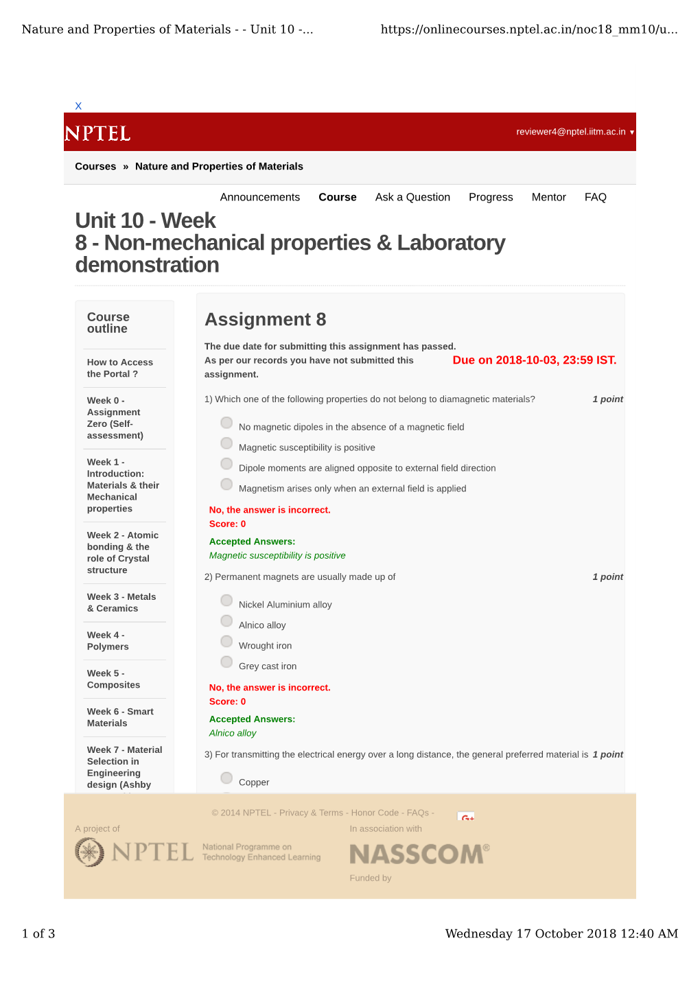 Non-Mechanical Properties & Laboratory Demonstration