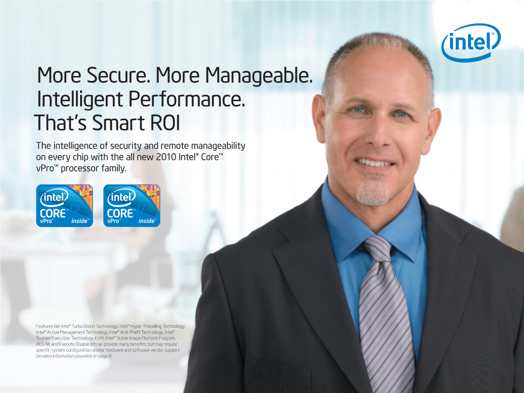 Secure. More Manageable. Intelligent Performance. That's Smart