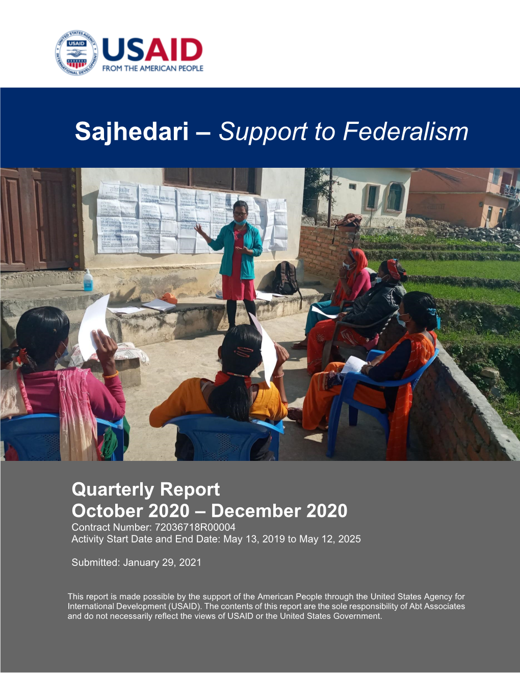 Sajhedari – Support to Federalism
