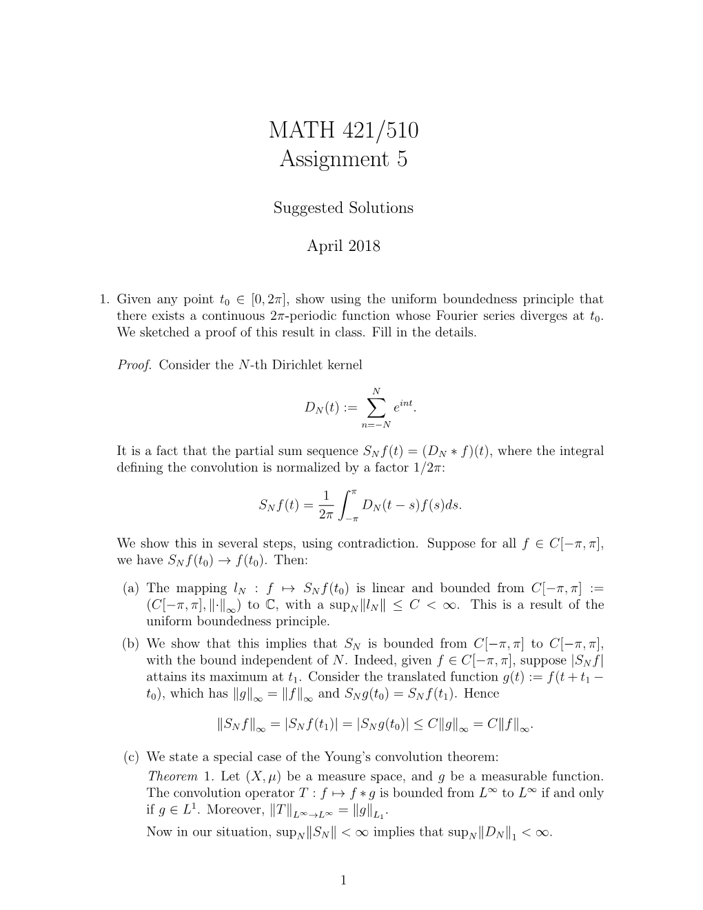 MATH 421/510 Assignment 5