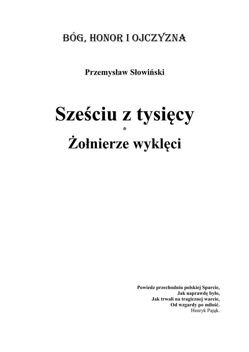 Żołnierze Wyklęci