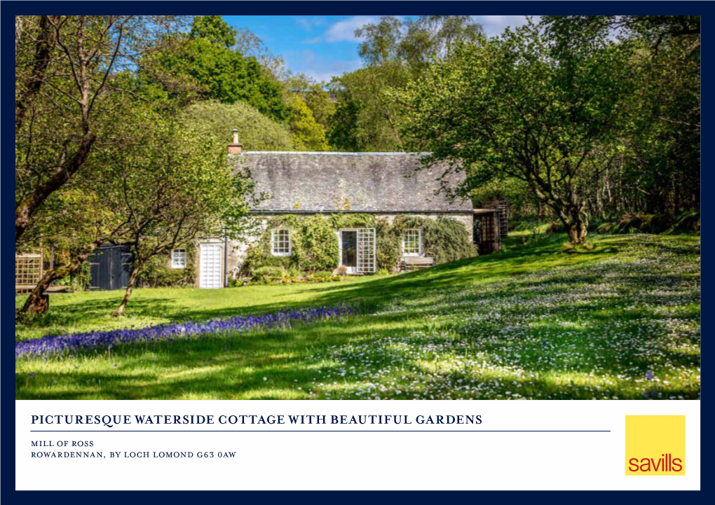Picturesque Waterside Cottage with Beautiful Gardens Mill of Ross Rowardennan, by Loch Lomond G63 0Aw
