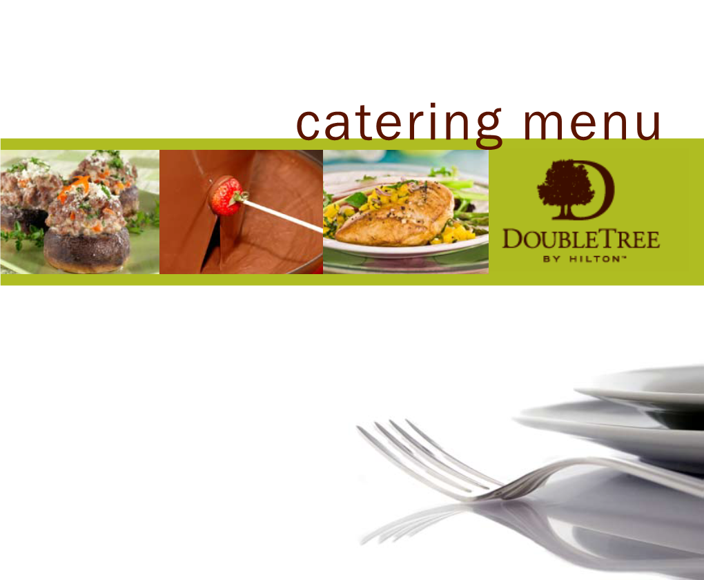 Catering Menu Contentstable of Contents