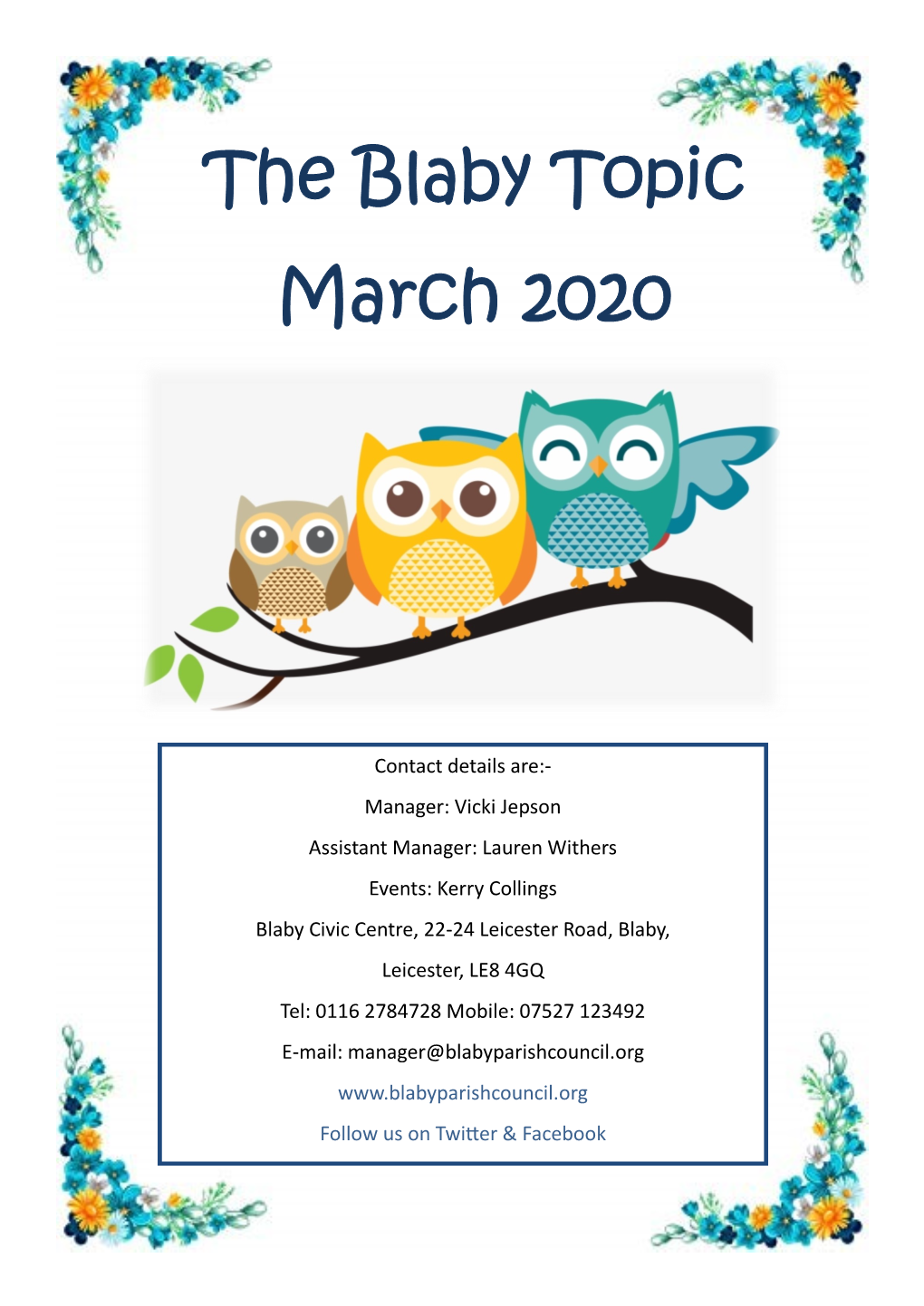 The Blaby Topic March 2020
