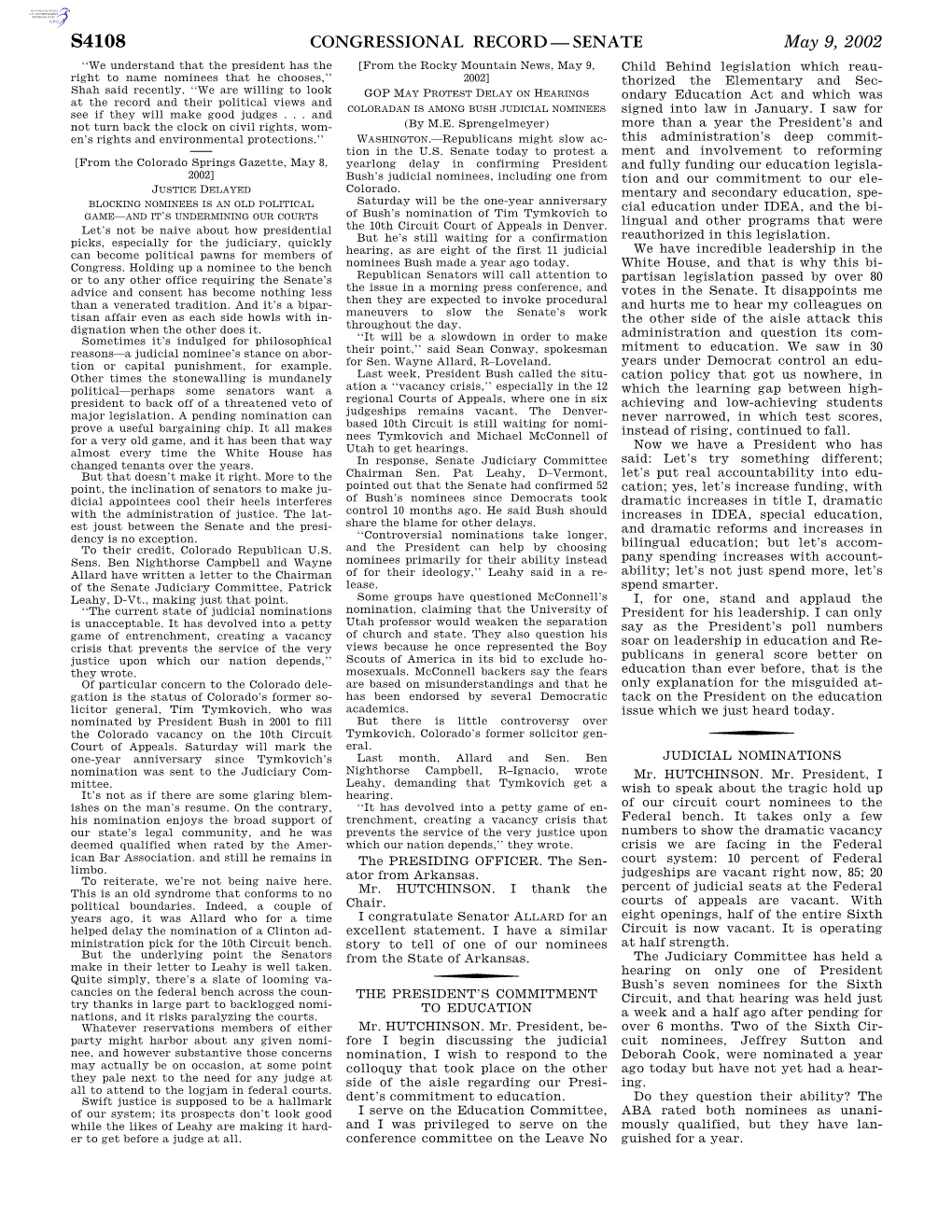 Congressional Record—Senate S4108