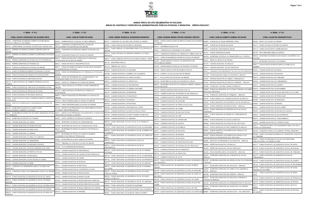 Areas De Controle E Inspeção