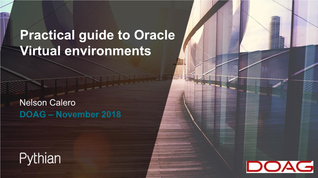 Practical Guide to Oracle Virtual Environments